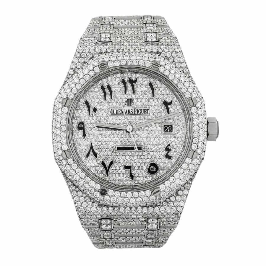 Audemars Piguet Royal Oak ??Iced Out?? 15400ST.OO.1220ST.02 Authentic Replica Edition