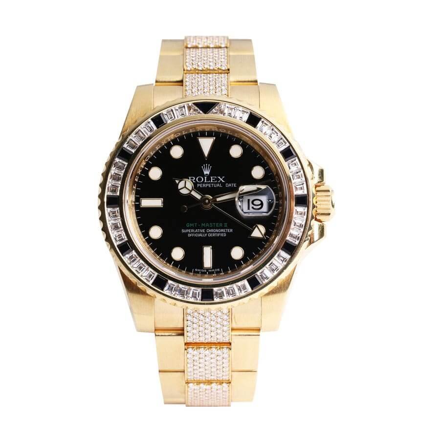 Rolex GMT-Master II 116748SANR ??Iced Out?? Luxury Clone Quality