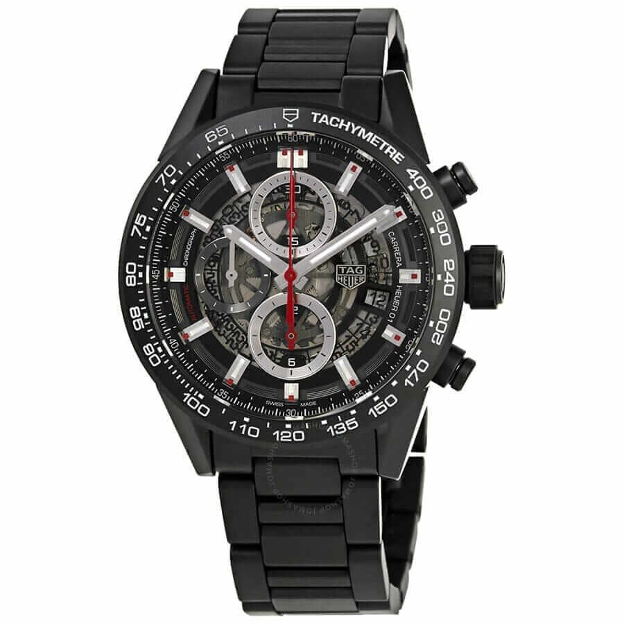 Alternative view of TAG Heuer Carrera 01 CAR2090.BH0729 ??Black Skeleton?? Top Grade Clone 1:1