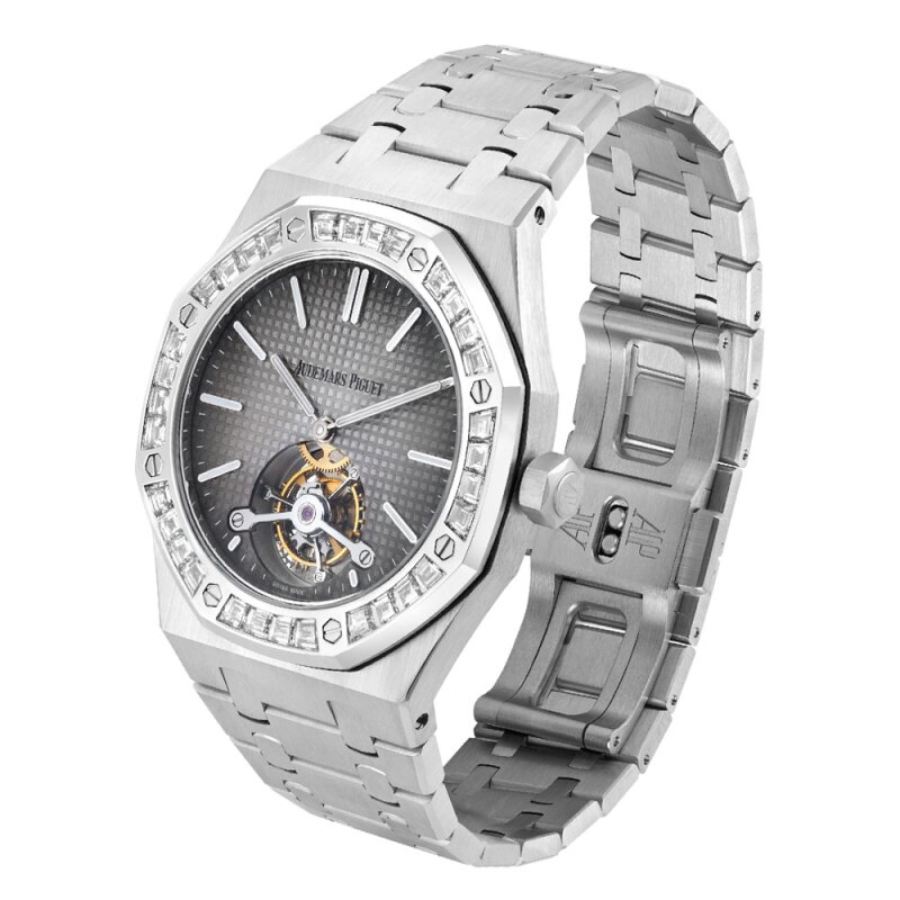 Audemars Piguet Royal Oak Tourbillon Extra-Thin 26510PT.OO.1220PT.01 ??Platinum Diamond?? Handcrafted Clone Quality - Image 2