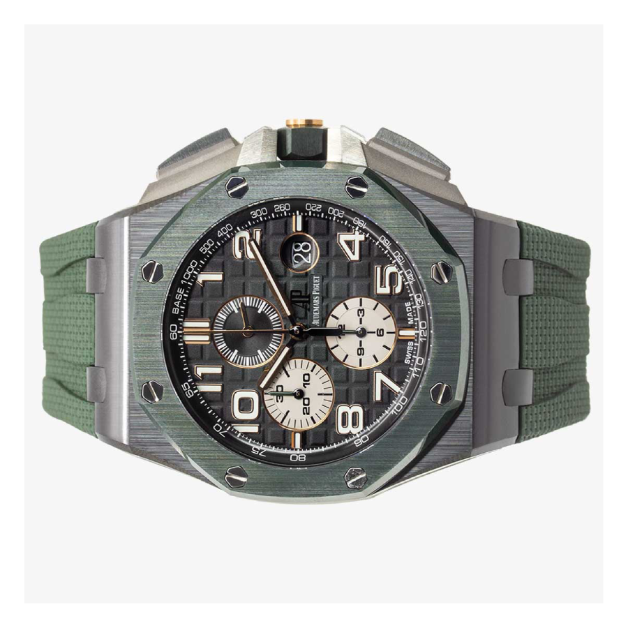 Alternative view of Audemars Piguet Royal Oak Offshore 26405CE.OO.A056CA.01 ??Green Dial?? High-End Clone Quality