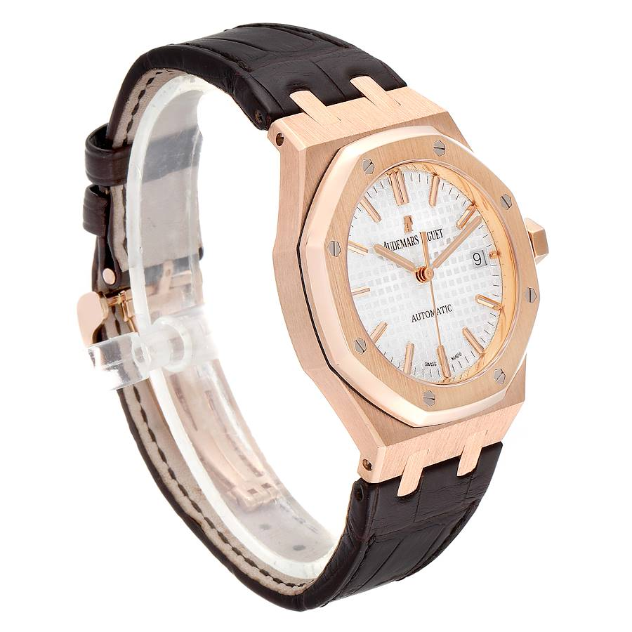 Alternative view of Audemars Piguet Royal Oak 15500OR ??Rose Gold Black Dial?? Ultra Accurate Clone