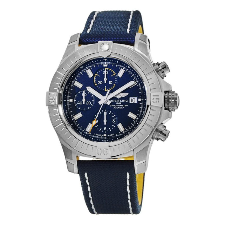 Alternative view of Breitling Chronomat A13385101C1X2 ??Blue Dial Chronograph?? Premium Duplicate