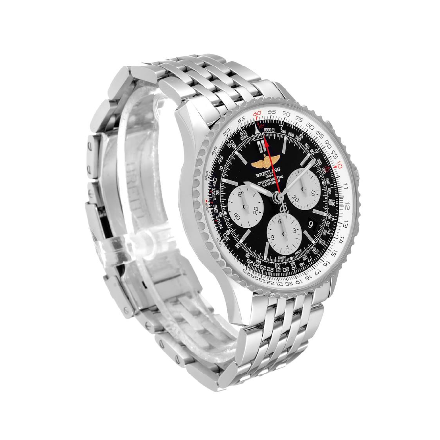 Alternative view of Breitling Navitimer B01 Chronograph 43 AB0121211B1P1 ??Black Dial?? Masterpiece Clone