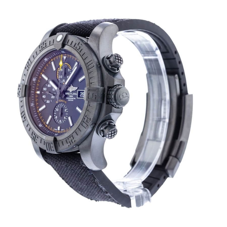 Alternative view of Breitling Super Avenger II M133711A/BF30 ??Black Steel?? Luxury Clone Quality