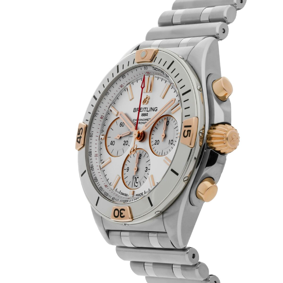 Breitling Chronomat B01 AB0134101G1A1 ??White Dial Steel?? Authentic Replica Edition - Image 3