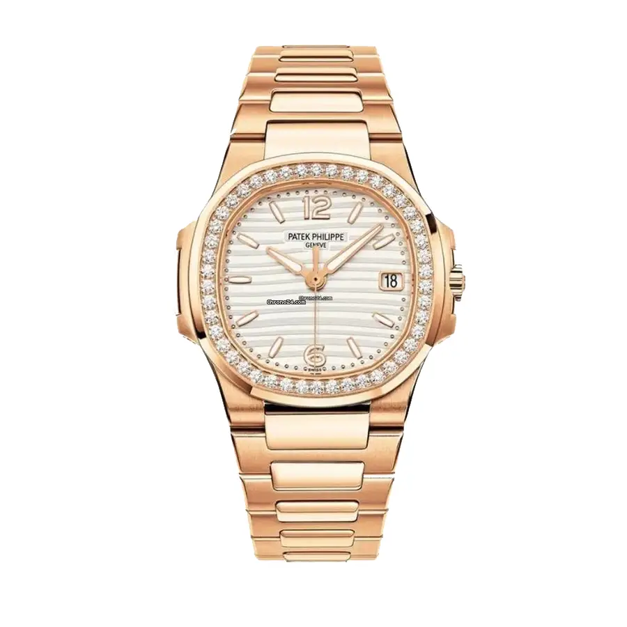 Patek Philippe Nautilus 7118/1200R-001 ??Rose Gold Diamond Bezel?? Luxury Clone Quality