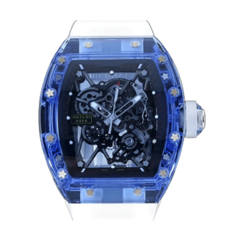Richard Mille RM 35-02 ??Blue and White Quartz TPT?? Collector??s Copy 1:1