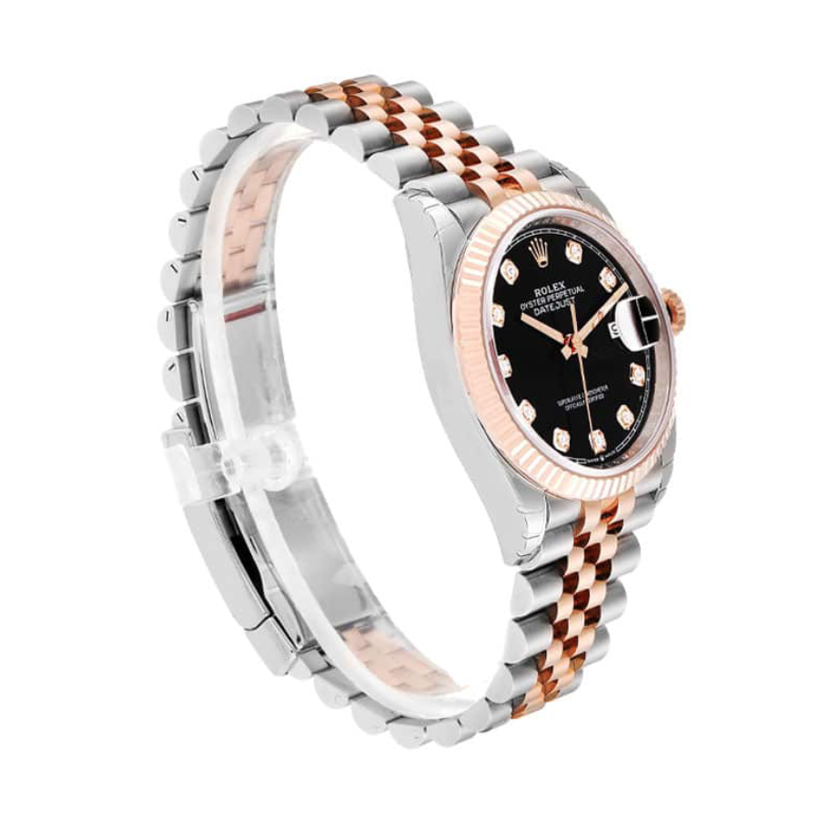 Alternative view of Rolex Datejust 126231 Everose Two-Tone Perfect Clone Quality