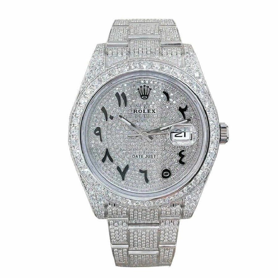 Rolex Datejust 126300 ??Iced Out Arabic Dial?? Super Clone Quality