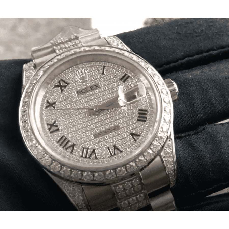 Alternative view of Rolex Yacht-Master 116622 ??Iced Out?? Authentic Super Replica