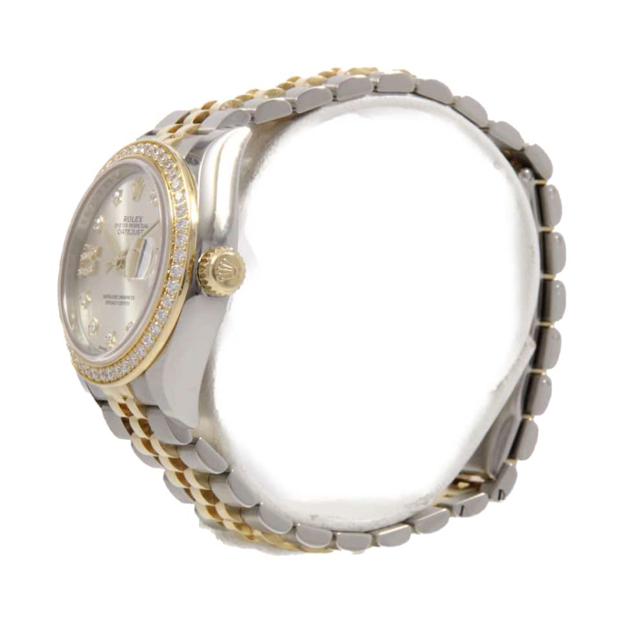 Alternative view of Rolex Lady-Datejust 279383RBR Champagne Diamond Master Clone Quality