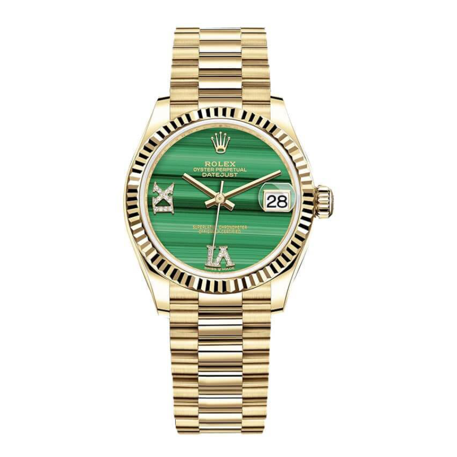 Rolex Datejust 126333 ??Gold Green Dial?? Signature Replica 1:1
