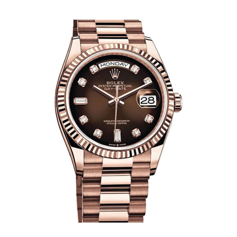 Alternative view of Rolex Day-Date 128235 ??Brown Ombre Dial?? Top Grade Clone 1:1