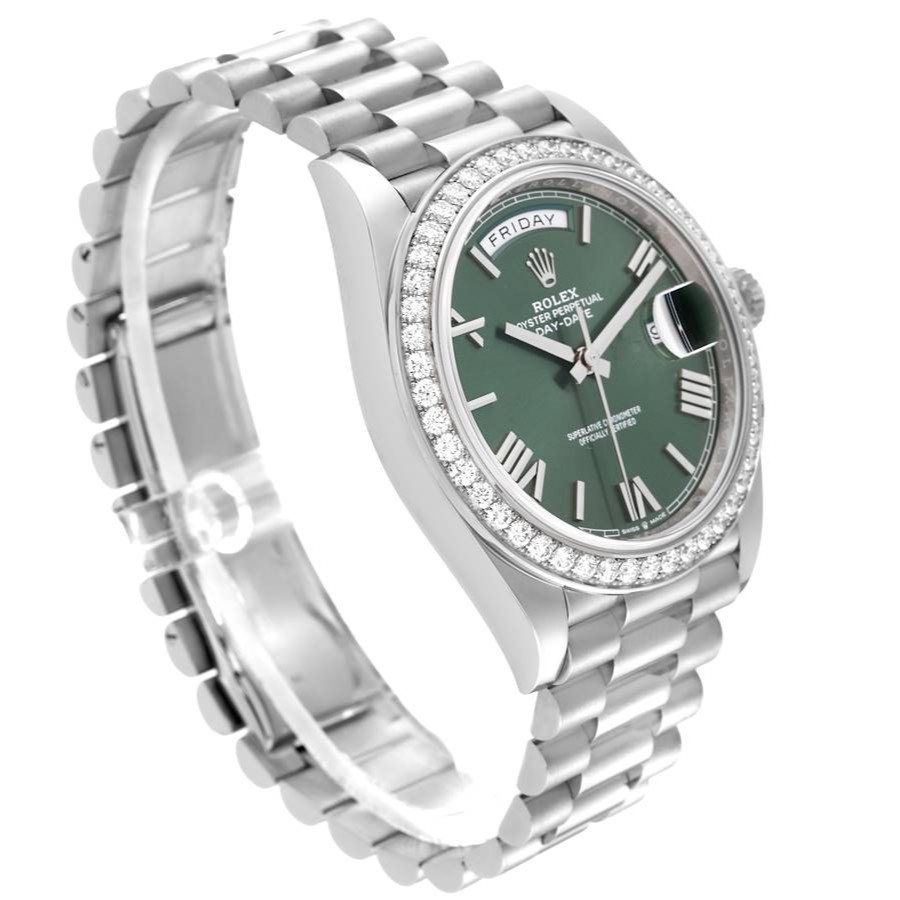Alternative view of Rolex Day-Date 228238 ??Olive Green?? Mirror Replica 1:1