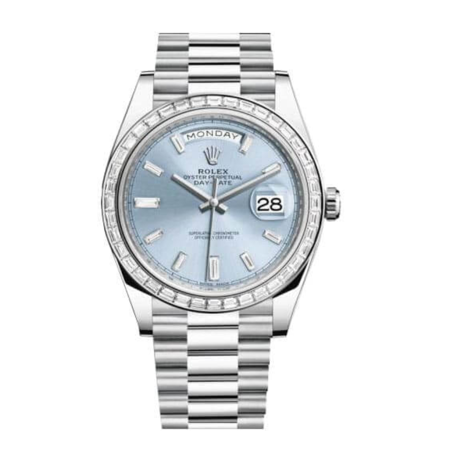 Rolex Day-Date 228396TBR ??Ice Blue Baguette?? Pro Clone 1:1