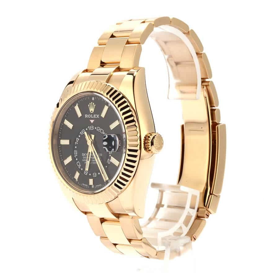 Alternative view of Rolex Sky-Dweller Gold Replica