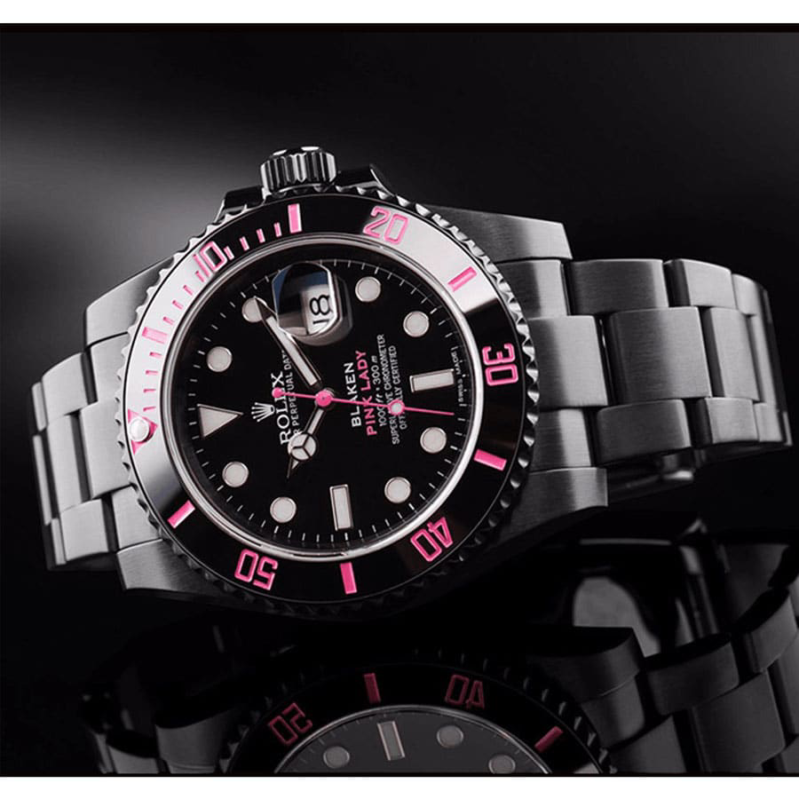 Alternative view of Rolex Submariner 116610N ??Pink Venom?? Perfect Duplicate 1:1
