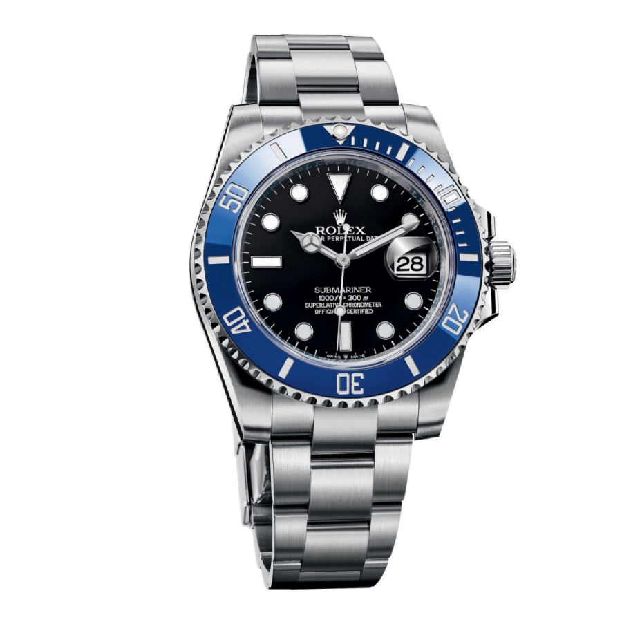 Alternative view of Rolex Submariner 126619LB White Gold Black Dial Replica