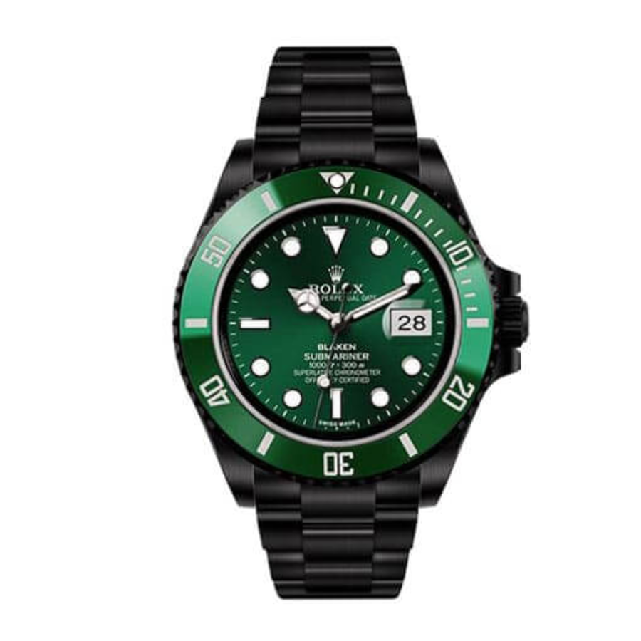 Rolex Submariner Blaken 116611N ??Green Dial?? Ultra Precision Replica