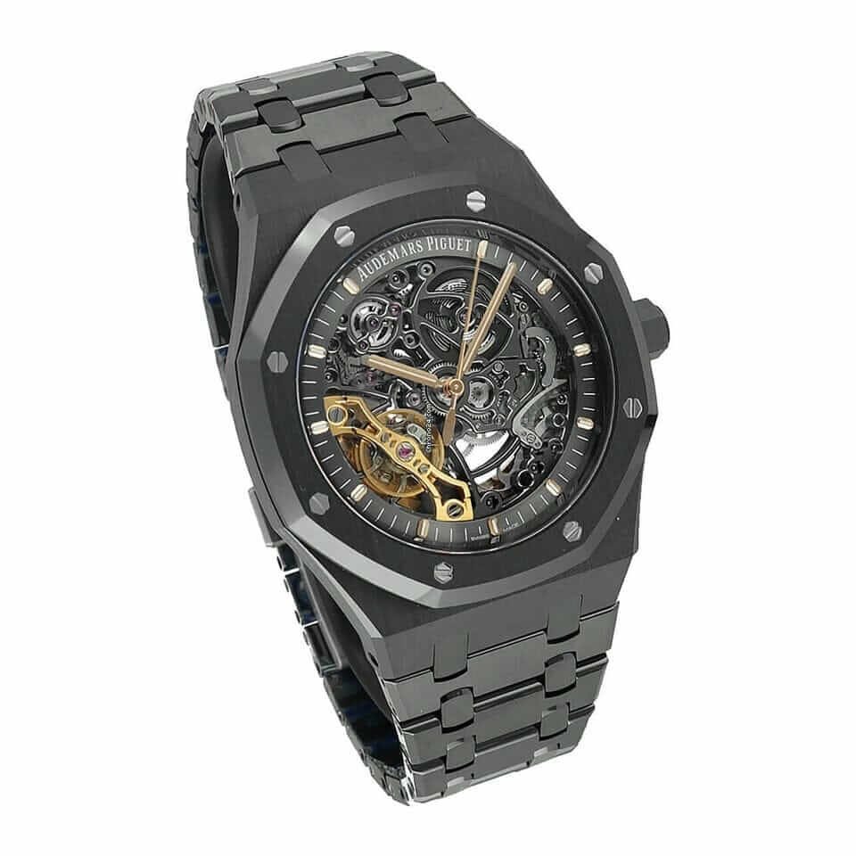 Alternative view of Audemars Piguet Royal Oak Double Balance Wheel Openworked 15416CE Near Original Replica