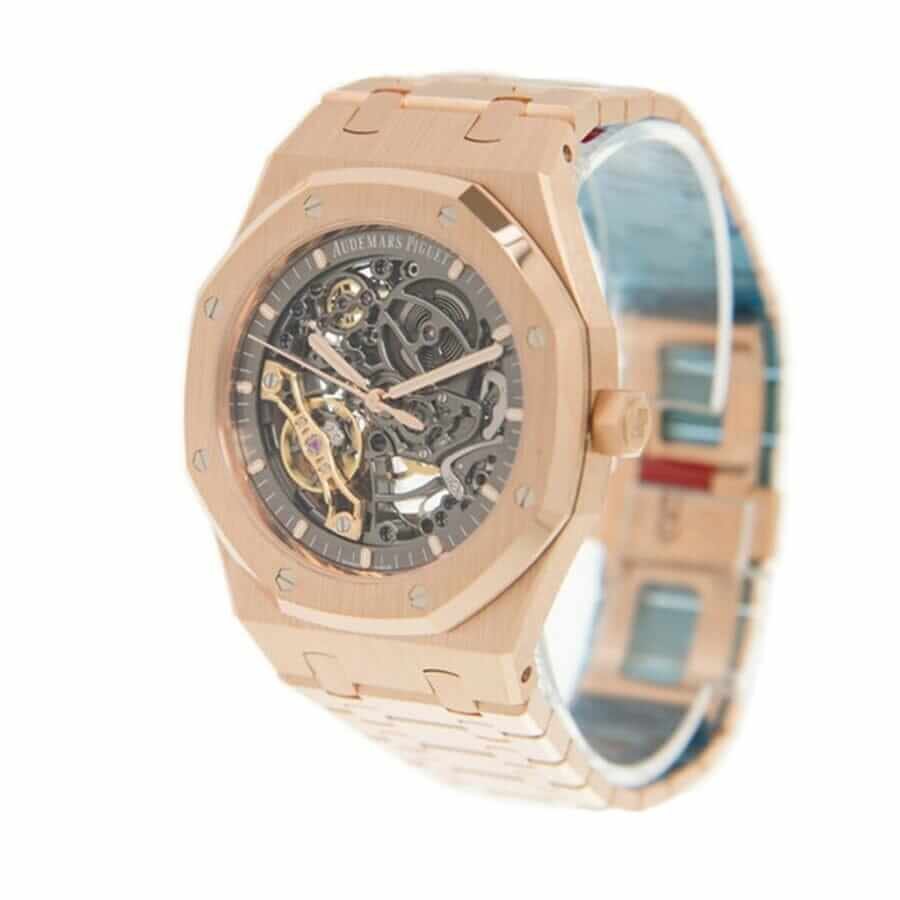 Alternative view of Audemars Piguet Royal Oak 15407ST.OO.1220ST.01 ??Rose Gold?? Master Replica 1:1