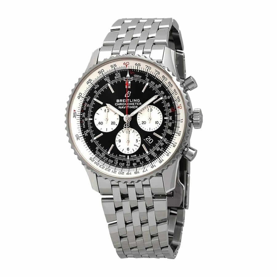 Alternative view of Breitling Navitimer B01 Chronograph AB0121211B1A1 ??Black Dial?? Premium Duplicate Edition
