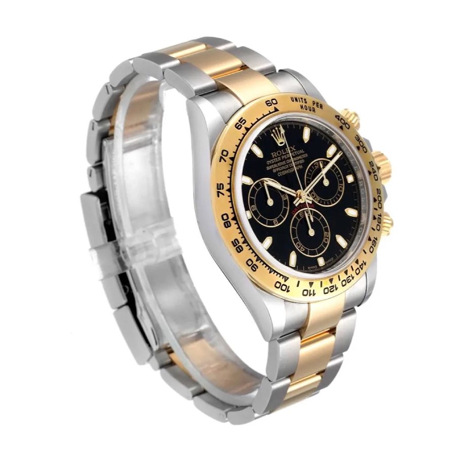 Alternative view of Rolex Daytona 116523 ??Black Rolesor?? Signature Replica 1:1