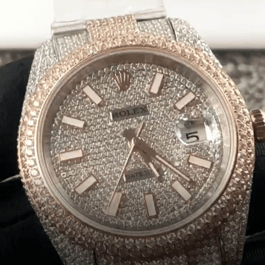 Rolex Datejust 126303 ??Two-Tone Iced Out?? Premium Duplicate Edition - Image 3