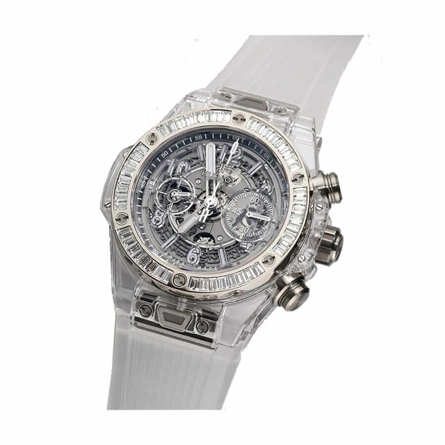 Alternative view of Hublot Big Bang Unico Sapphire Diamond 411.JX.4802.RT.1904 Luxury Clone Quality