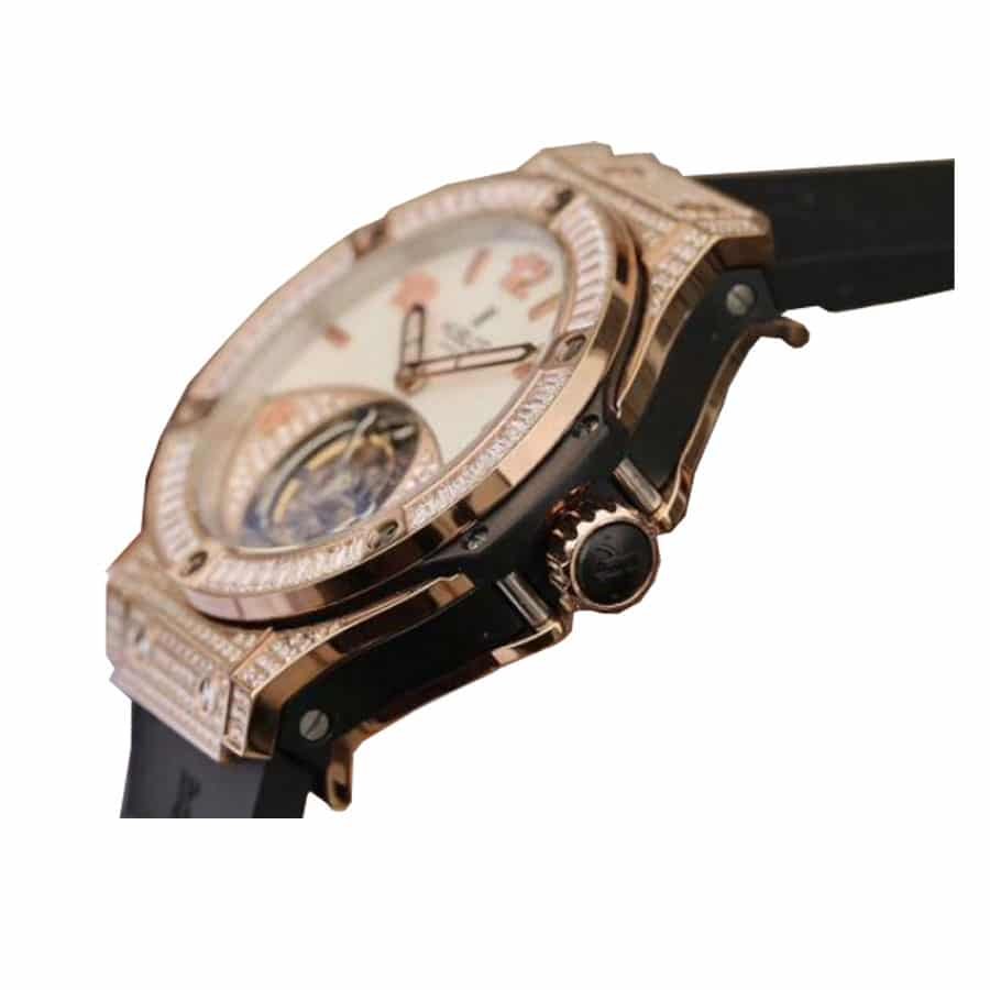 Alternative view of Hublot Big Bang Unico 345.SE.2010.LR.1704 ??Gold & Diamond?? Super Clone Detailed Replica