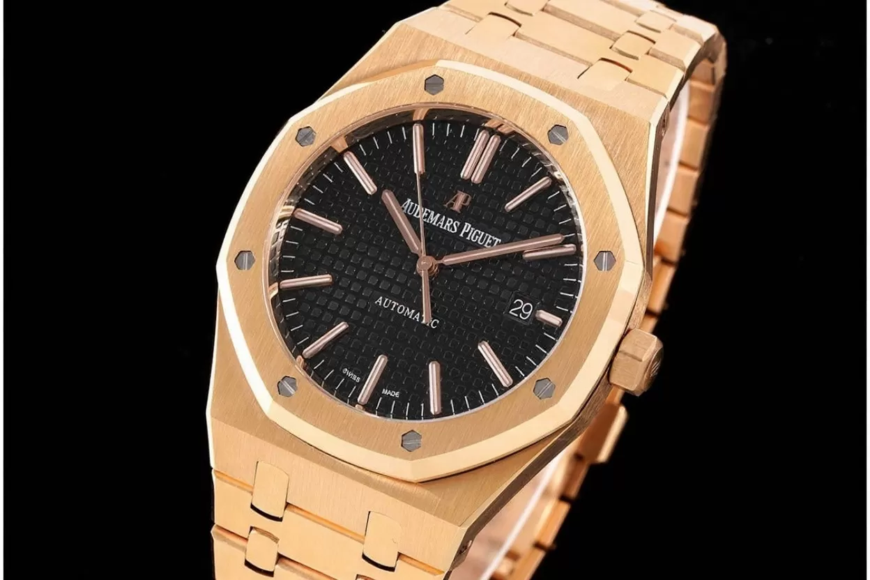 Royal Oak 15400 RG/RG Black/Stk APSF SA3120 Super Clone