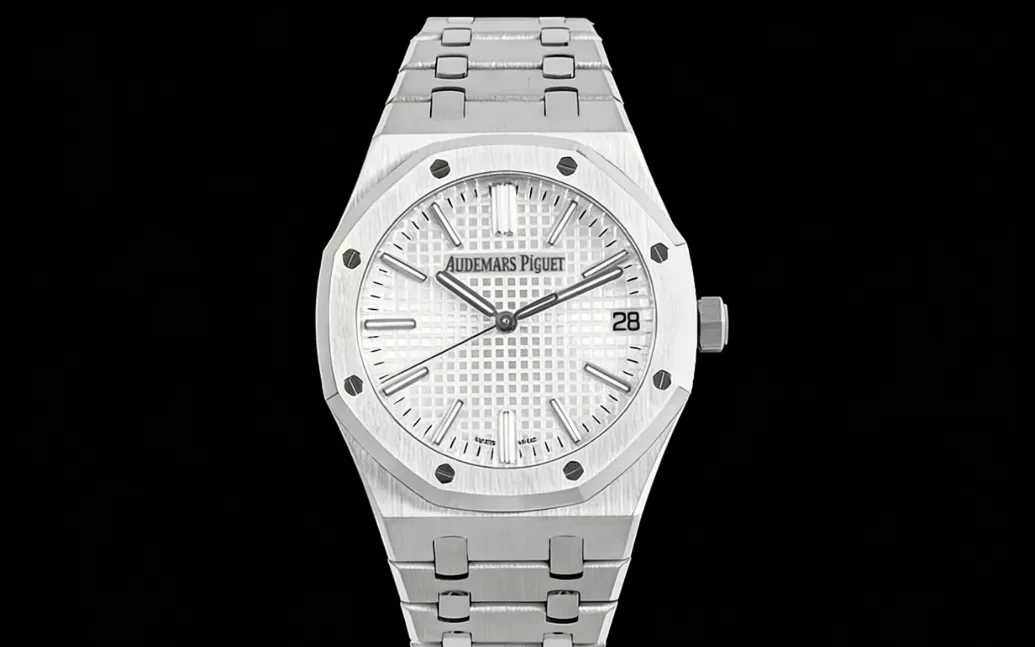 Royal Oak 15510 SS/SS White/Stk APSF A4302 Super Clone