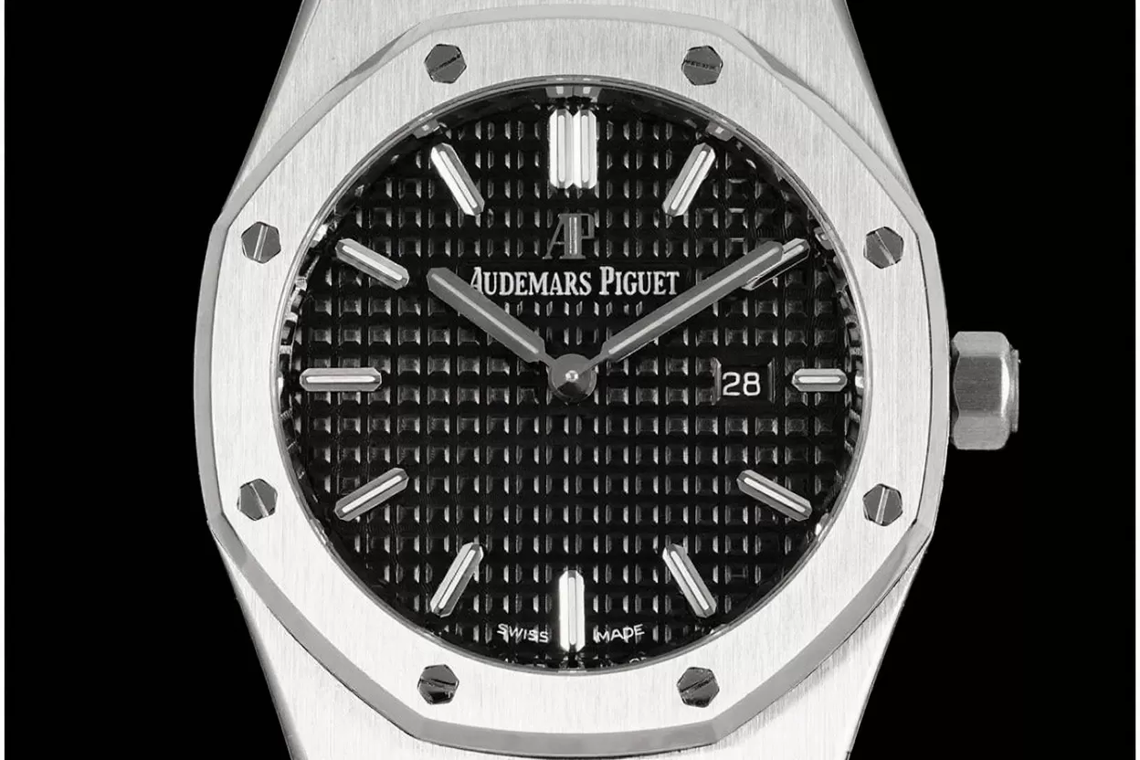 Royal Oak Ladies 67650 33mm SS/SS Black ZF Swiss Qtz - Image 3