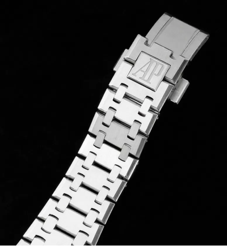 Royal Oak 15450 SS/SS Grey/Stk ZF SA3120 Super Clone - Image 14