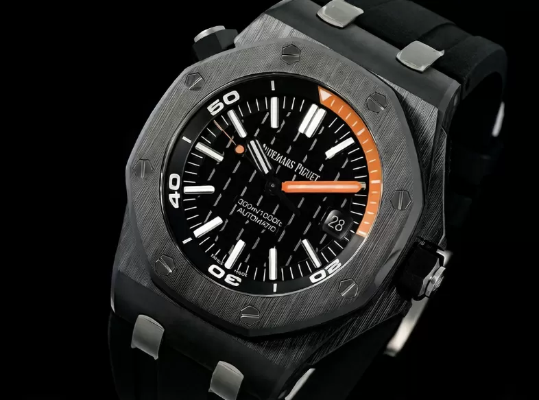 Royal Oak Diver 15707 CER/RU Black ZF SA3120 Super Clone