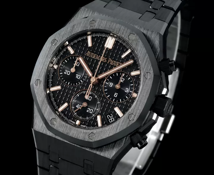 Royal Oak Chrono 26240CE 41mm Ceramic/Cer Black Dial APS V2 SH4401 Super Clone