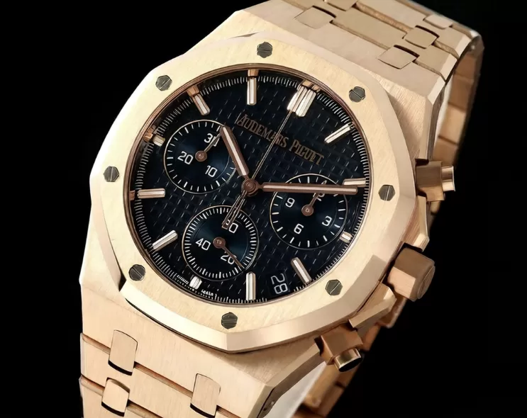 Royal Oak Chrono 26240OR 41mm RG/RG Blue Dial APS SH4401 Super Clone - Image 3