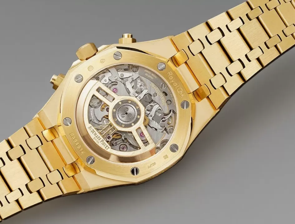 Royal Oak Chrono 26240BA Frosted 41mm YG/YG Gold/Blk APS SH4401 Super Clone - Image 8