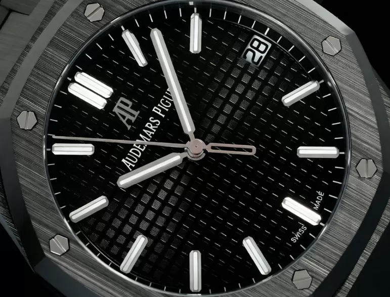 Royal Oak 41mm 15500 Black Ceramic/Cer Black Dial APSF A4302 Super Clone - 图片 3