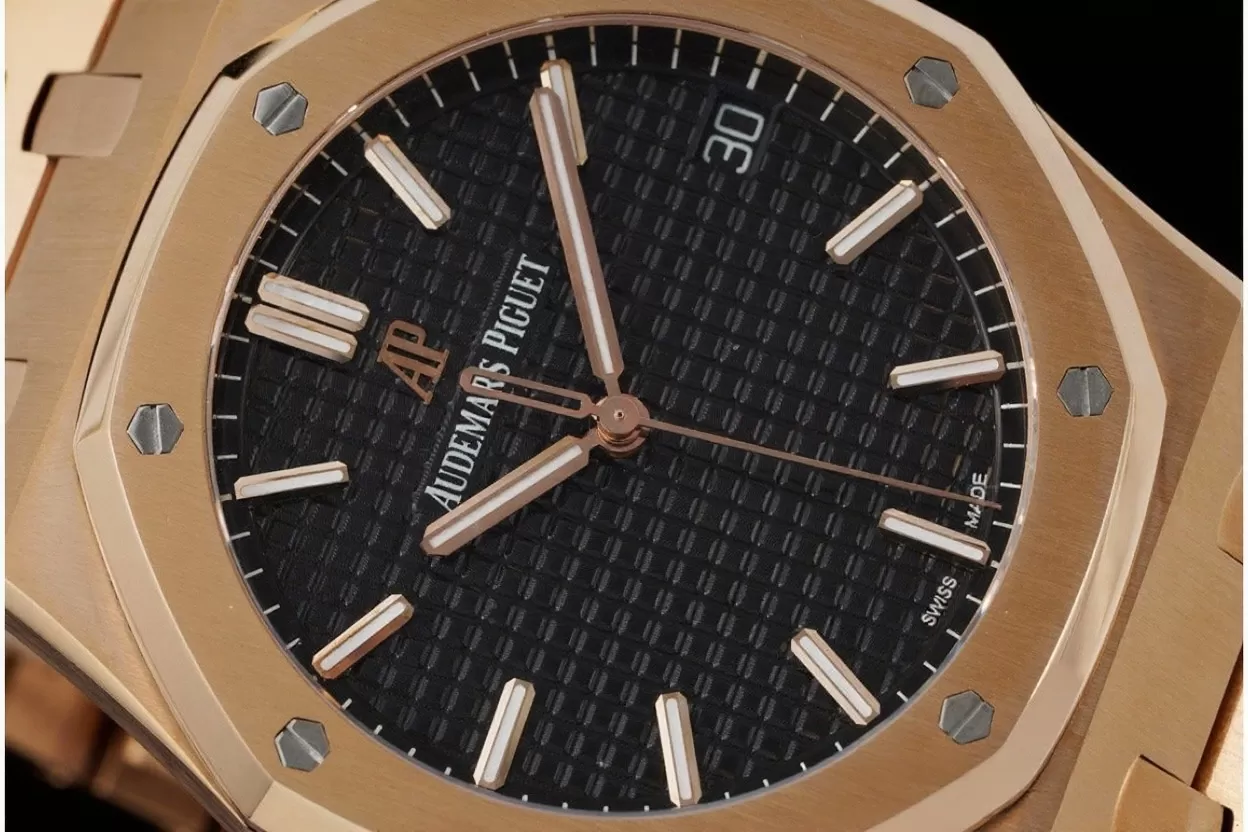 Royal Oak 41mm 15500 RG/RG Black/Stk APSF A4302 Super Clone - Image 4