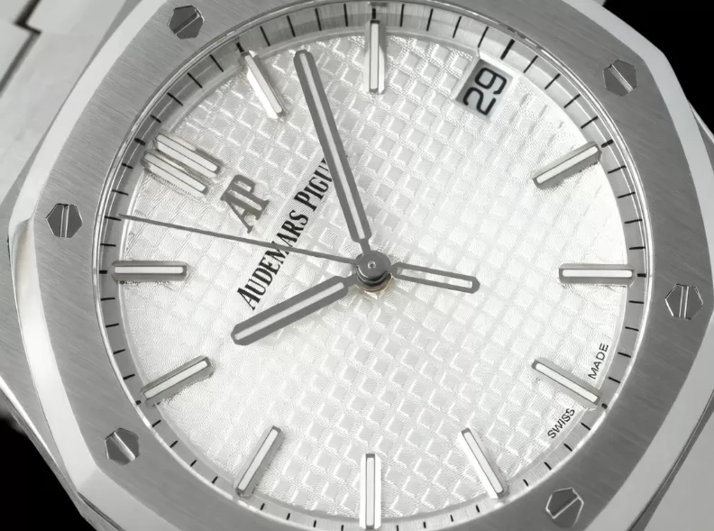 Royal Oak 41mm 15500 SS/SS White/Stk ZF V3 A4302 Super Clone - Image 3