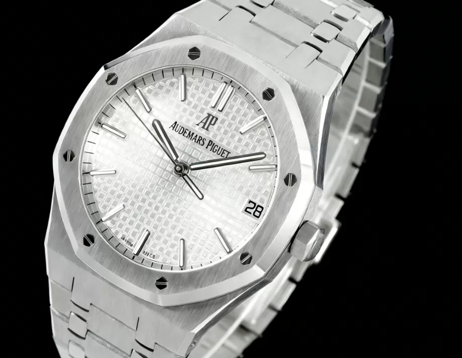 Royal Oak 41mm 15500 SS/SS White/Stk APSF A4302 Super Clone
