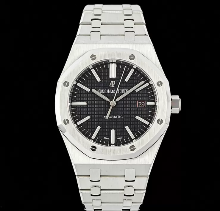 Royal Oak 15400 SS/SS Black/Stk APSF SA3120 Super Clone - Image 3