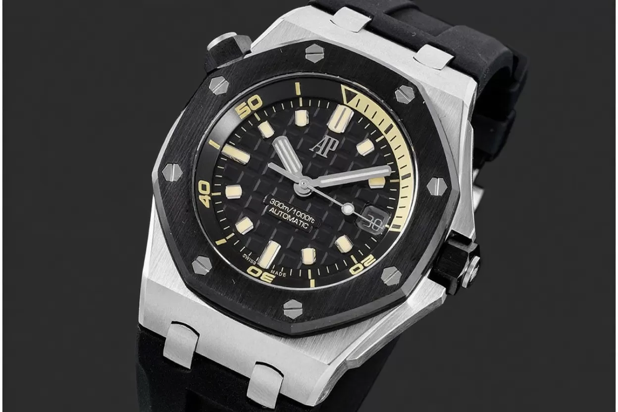 Royal Oak Offshore Diver 15720 42mm SS/RU Black/Stk ZF A4308