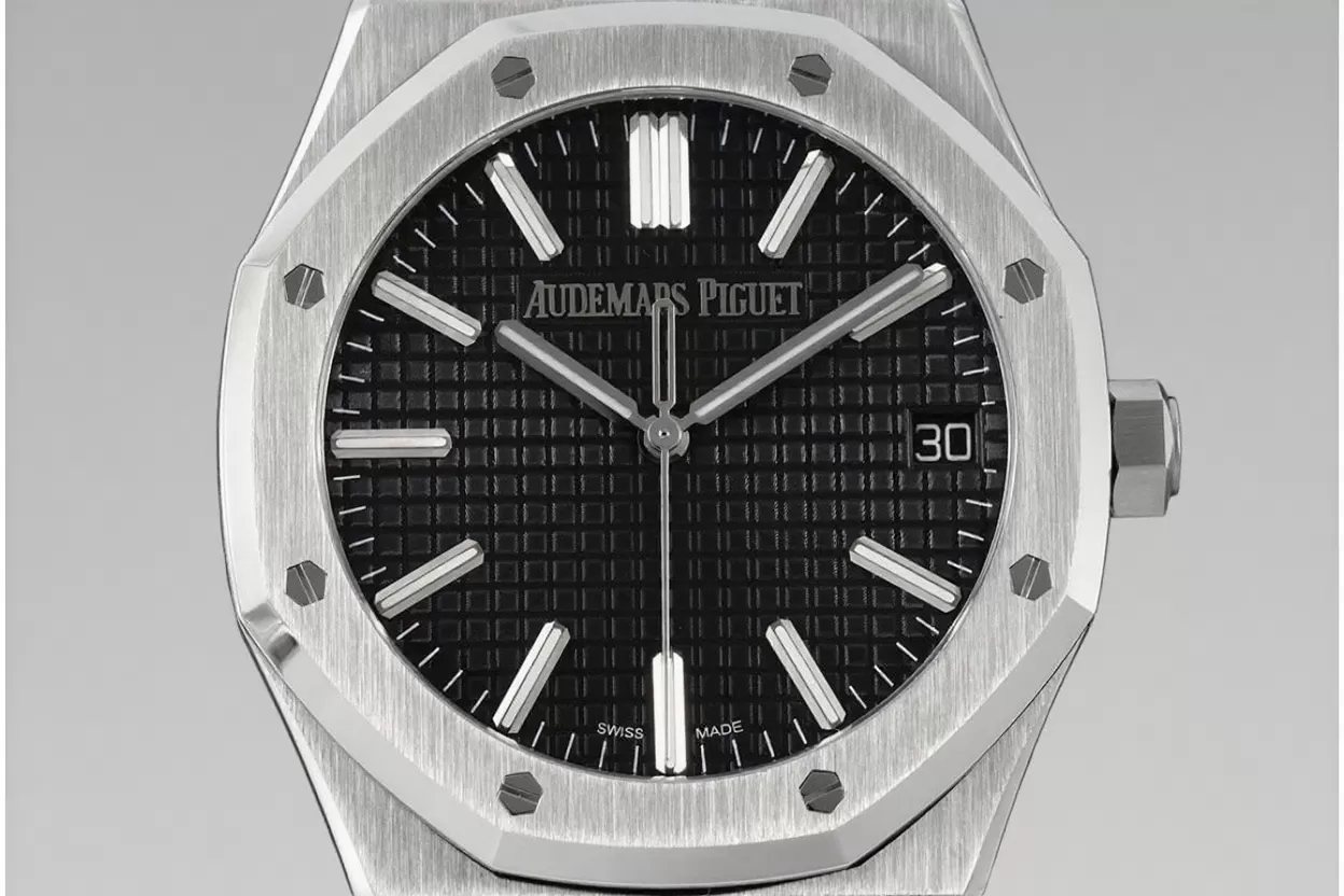 Alternative view of Royal Oak 50th Anniverary 41mm 15510 SS/SS Black/Stk ZF A4302