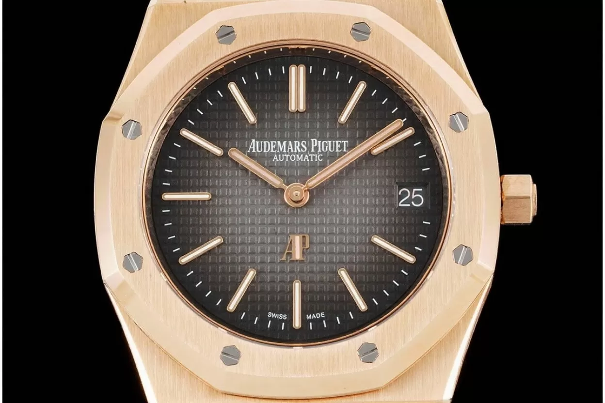Alternative view of Royal Oak 39mm 16202 RG/RG Grey Dial ZF A7121