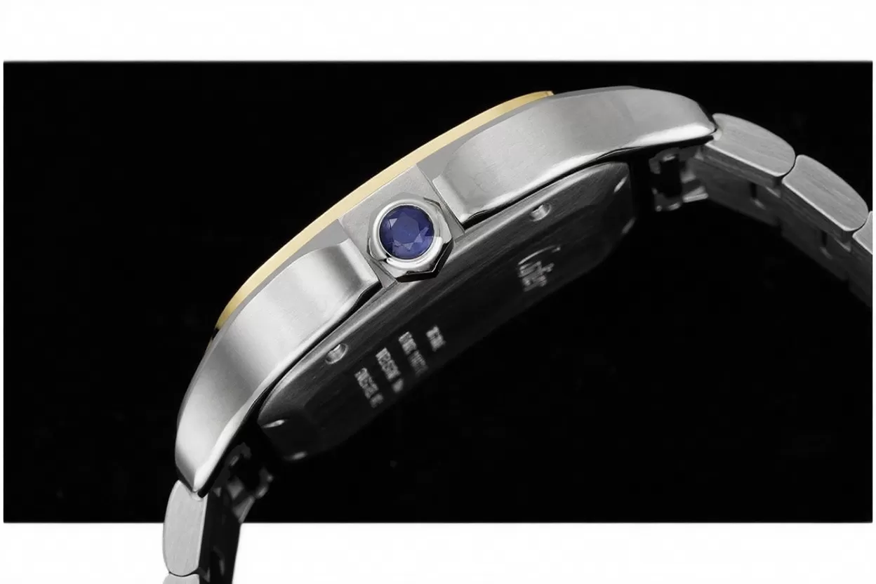 Cartier - Santos De Cartier 2018 Mens XL 40mm YG/SS Wht BVF MY9019 - 图片 8