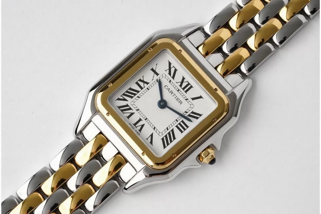 Alternative view of Panthere Secrete De Ladies 27mm YG/SS White Dial BVF Quartz