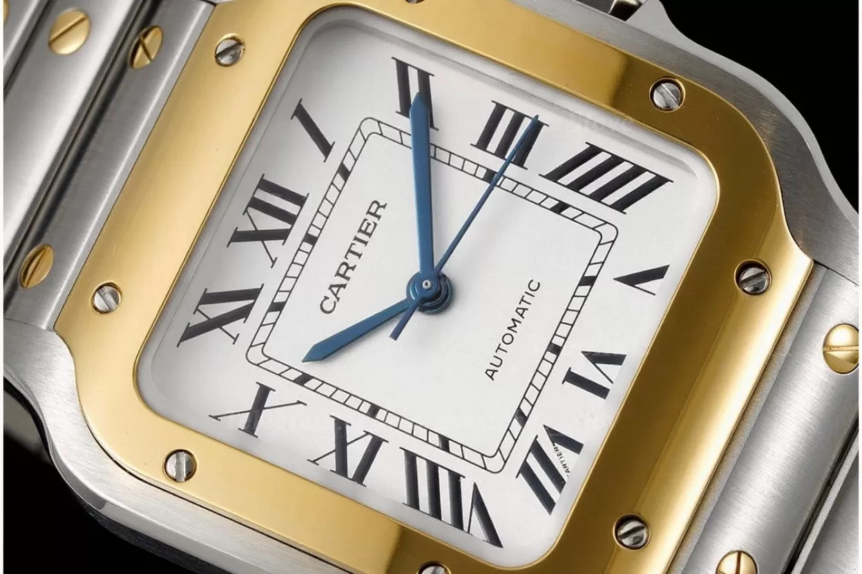 Santos De Cartier 35mm YG/SS Wht BVF MY9039 - 图片 4